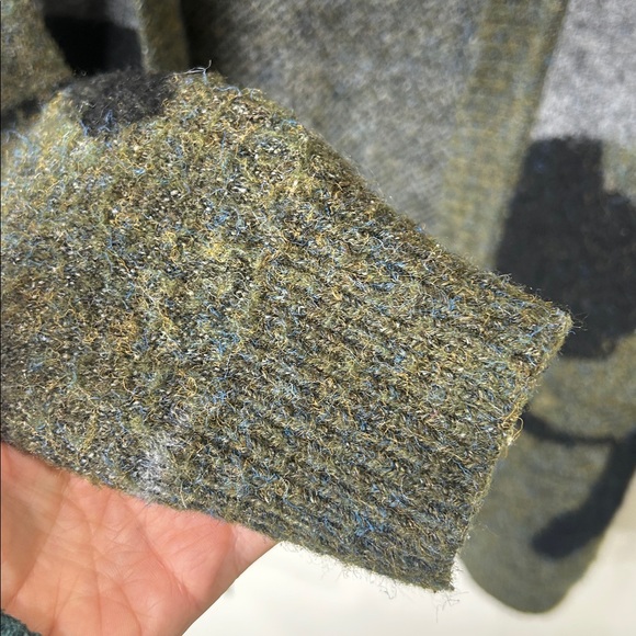 ANTHROPOLOGIE MOTH Camo Knit Open Front Cardigan Size Medium - Picture 8 of 15